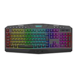 Teclado Membrana Redragon Harpe Rgb Wireless Preto K503-ks
