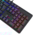 Teclado Membrana Redragon Netherbane Rainbow Usb Preto K521-R Pt