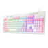 Teclado Membrana Redragon Shiva Lollipop Rgb Abnt2 Branco K512wp-rgb Pt