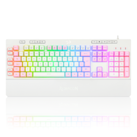 Teclado Membrana Redragon Shiva Lollipop Rgb Abnt2 Branco K512wp-rgb Pt