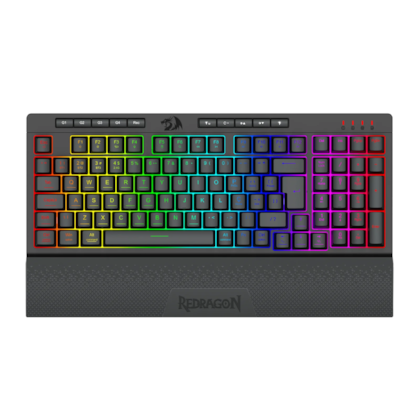 Teclado Membrana Redragon Shiva Pro 98 Rgb Wireless Bluetooth Usb Preto K515Rgb-Pro Pt