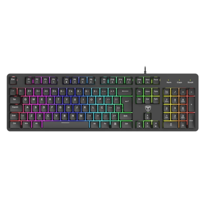 Teclado Membrana T-Dagger Echo Rgb Preto T-Tgk109 Pt