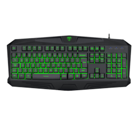 Teclado Membrana T-dagger Minesweeping Led Verde Usb Abnt2 Preto T-tgk103