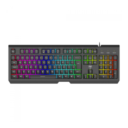 Teclado Membrana T-Dagger Nova Rgb Usb Preto T-Tgk110 Pt