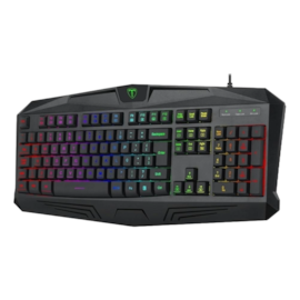 Teclado Membrana T-dagger Tanker Rgb Preto T-tgk202