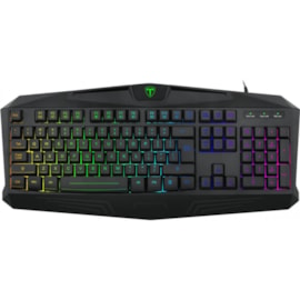 Teclado Membrana T-dagger Tanker Rgb Preto T-tgk202