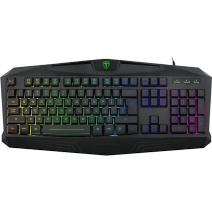 Teclado Membrana T-dagger Tanker Rgb Preto T-tgk202