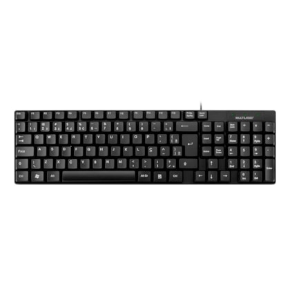 Teclado Multilaser Slim Abnt2 Usb Preto Tc193