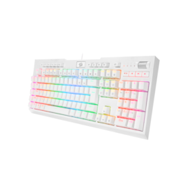 Teclado Óptico Redragon Brahma Lunar Pro Rgb Switch Azul Branco K586w-rgb-pro Pt-blue