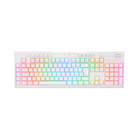 Teclado Óptico Redragon Brahma Lunar Pro Rgb Switch Azul Branco K586w-rgb-pro Pt-blue