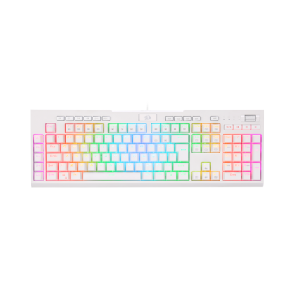 Teclado Óptico Redragon Brahma Lunar Pro Rgb Switch Azul Branco K586w-rgb-pro Pt-blue