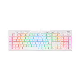 Teclado Optico Redragon Brahma Pro Rgb Branco Switch Marrom k586w-rgb-pro Pt-brown