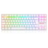 Teclado Redragon Kumara Pro Wireless Bluetooth Rgb Branco Switch Marrom K552rgb-brs-w Pt-brown