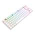 Teclado Redragon Kumara Pro Wireless Bluetooth Rgb Branco Switch Marrom K552rgb-brs-w Pt-brown