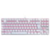 TECLADO REDRAGON KUMARA WHITE SWITCH RED K552W-2