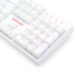 Teclado Redragon Surara Pro Rgb Branco Switch Vermelho Abnt2 k582w-rgb-pro pt-red