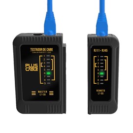 Testador Cabo De Rede Plus Cable Lt-100 Rj11 Rj45 Plug And Play Lt-100bk