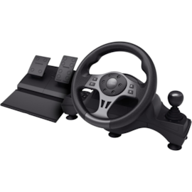 Volante Gaming Xtrust Movi Com Pedal E Câmbio Pc Ps4 E Xbox Preto Gxt 289