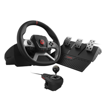 Volante Pcyes W270 Com Pedal E Câmbio Pc Ps4 E Xbox Force Feedback Preto 306297