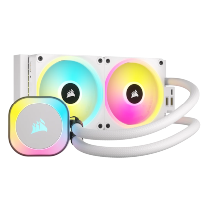 Water Cooler Corsair Icue Link H100I Rgb Aio 240Mm Intel-Amd Branco Cw-9061005-Ww