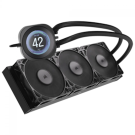 Water Cooler Corsair Nautilus 360 Rs Lcd 360Mm Intel-Amd Preto Cw-9061033-Ww
