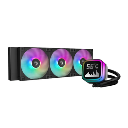 Water Cooler Deepcool Lp360 Argb Lcd 360Mm Anti-Leak Intel-Amd Preto R-Lp360-Bkmsnc-G-1