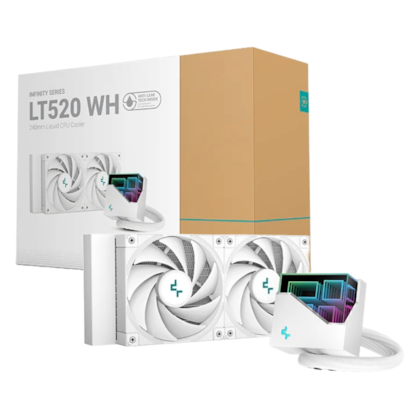 Water Cooler Deepcool LT520 Anti-Leak Rgb 240mm Branco r-lt520-whamnf-g-1