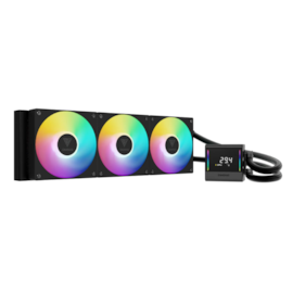 Water Cooler Gamdias Chione E4-360 V2 Argb 360Mm Intel-Amd Com Display Preto