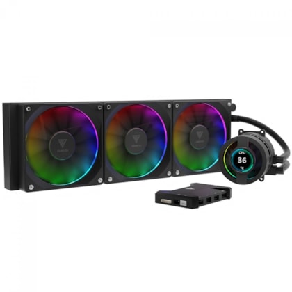 Water Cooler Gamdias Chione P3-360u 360mm Rgb Preto Chione-p3-360u