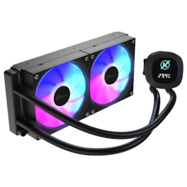 Water Cooler Kalkan Aura Digital Argb 240Mm Display Lcd Intel-Amd Preto Klk00100