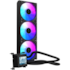 Water Cooler Kalkan Aura Lcd Argb 360Mm Display Lcd Intel-Amd Preto Klk00103