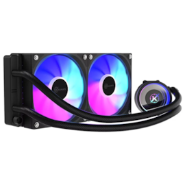 Water Cooler Kalkan Aura Lite Argb 240Mm Intel-Amd Preto Klk00098