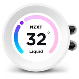 Water Cooler Nzxt Kraken Elite 240 Rgb 240Mm Intel-Amd Aio Lcd Display Branca Rl-Kr24e-w1